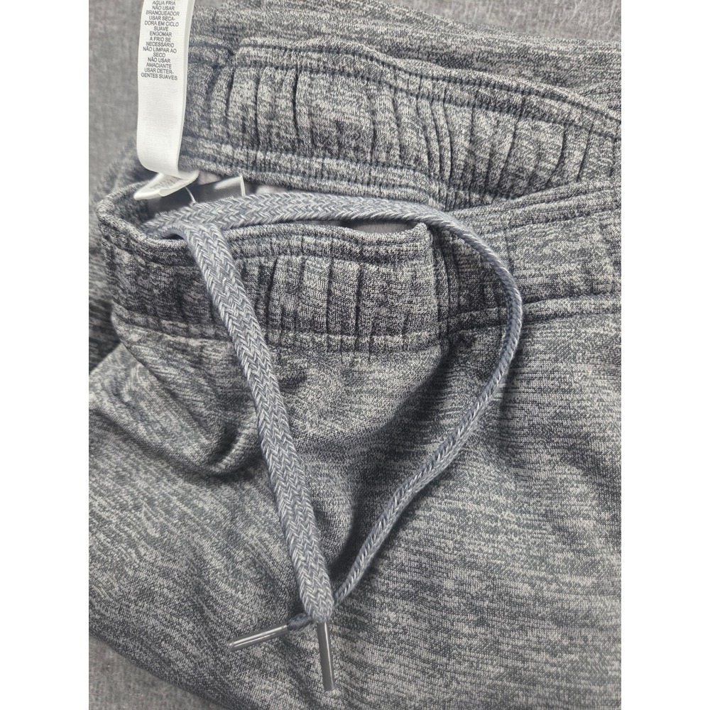Adidas Sweatpants Men XL Gray Fleece Lined Straight Leg Zipper Pockets Lounge - Picture 7 of 8